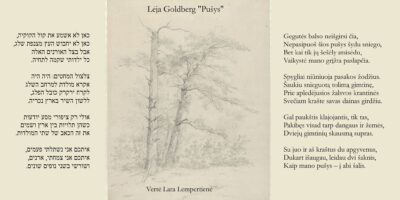 Lėjos Goldberg sonetas „Pušys”